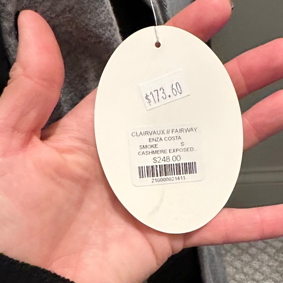 Enza Costa Heather Gray Button-Down Shirt - Picture 9 of 9